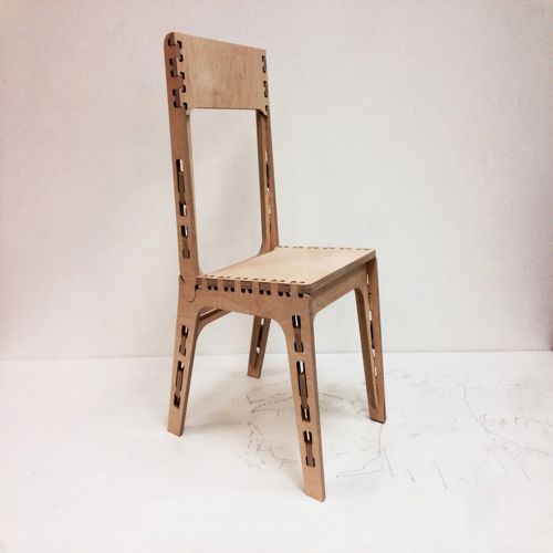 طرح صندلی چوبی چوب - chair wooden - برای دستگاه CNC چوب و لیزر (سی ان سی)