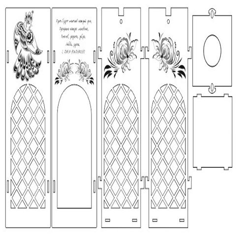 طرح نقاشی جعبه شامپانژ برای برش لیزری پول - champange box drawing for laser cutting ve - برای دستگاه CNC چوب و لیزر (سی ان سی)