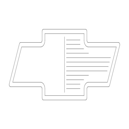 طرح لوگوی شورلت - chevy logo - برای دستگاه CNC چوب و لیزر (سی ان سی)
