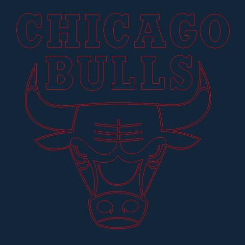 طرح شیکاگو بولز - chicago bulls - برای دستگاه CNC چوب و لیزر (سی ان سی)