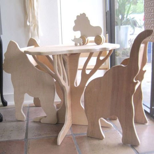 طرح مبلمان کودکان باغ وحش پارک - children furniture zoo park ve - برای دستگاه CNC چوب و لیزر (سی ان سی)