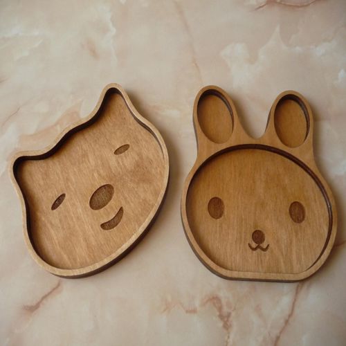 طرح بشقاب کودکان حکاکی شده برای برش لیزر - children plates engraved for laser cut ve - برای دستگاه CNC چوب و لیزر (سی ان سی)