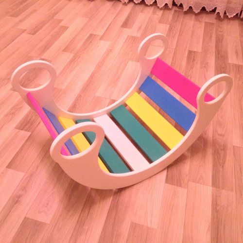 طرح صندلی گهواره‌ای کودکان - children rocking chair ve - برای دستگاه CNC چوب و لیزر (سی ان سی)