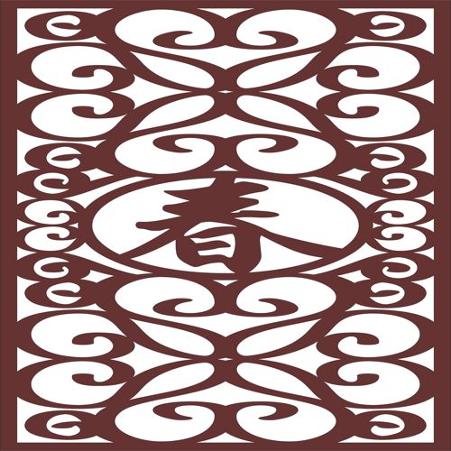 طرح الگوی دیوار بافت دار چینی برای برش لیزری - chinese textured wall pattern for laser cut ve - برای دستگاه CNC چوب و لیزر (سی ان سی)