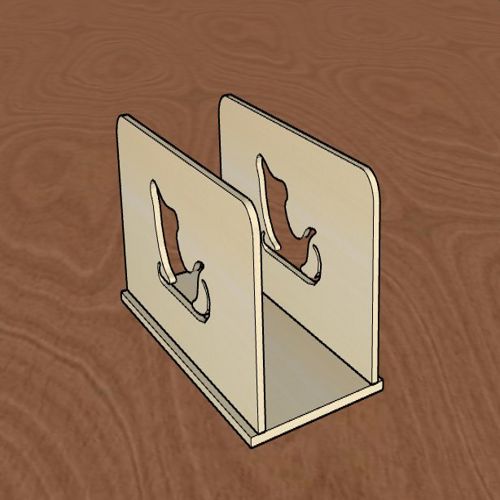 طرح تزئینات کریسمس سورتمه چوبی جادستمال دستمال لیزری - christmas decorations sleigh wood napkin holder laser cut - برای دستگاه CNC چوب و لیزر (سی ان سی)