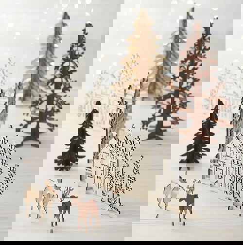 طرح دکوراسیون کریسمس سال نو لیزری - christmas new year decor laser cut ve - برای دستگاه CNC چوب و لیزر (سی ان سی)