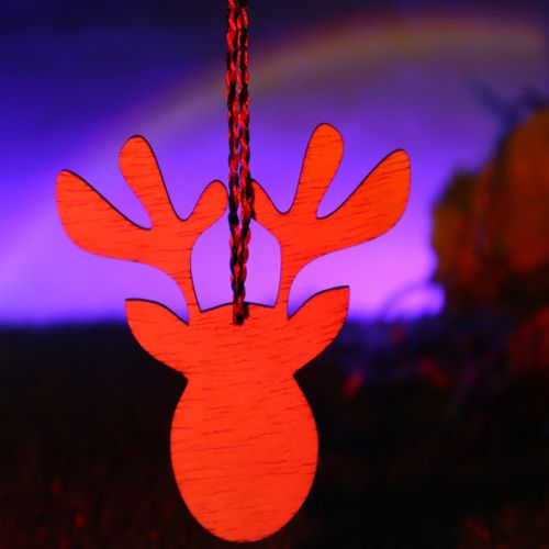 طرح تزئینات سر گوزن شمالی کریسمس خالی ناتمام چوب برش لیزری - christmas reindeer head ornament blank unfinished wood laser cut ve - برای دستگاه CNC چوب و لیزر (سی ان سی)
