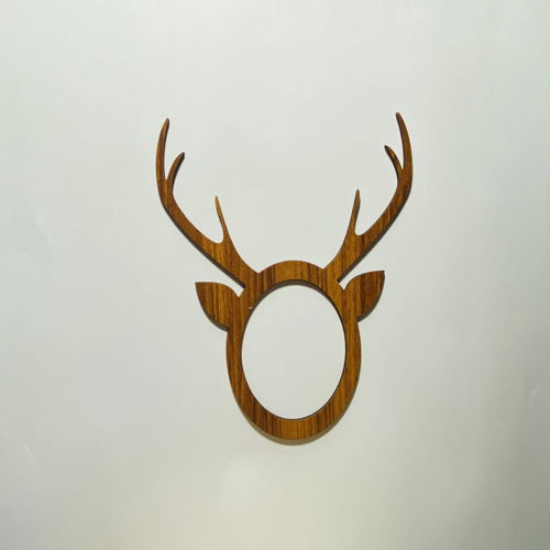طرح حلقه‌های دستمال سفره گوزن شمالی کریسمس لیزری - christmas reindeer napkin rings laser cut - برای دستگاه CNC چوب و لیزر (سی ان سی)