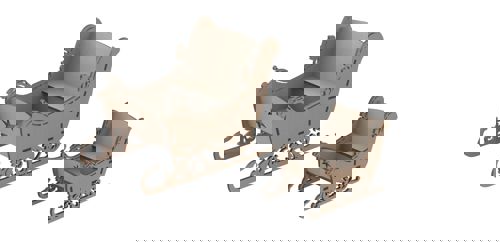 طرح تخته سه لا سورتمه کریسمس برش لیزری - christmas sleigh plywood laser cut ve - برای دستگاه CNC چوب و لیزر (سی ان سی)