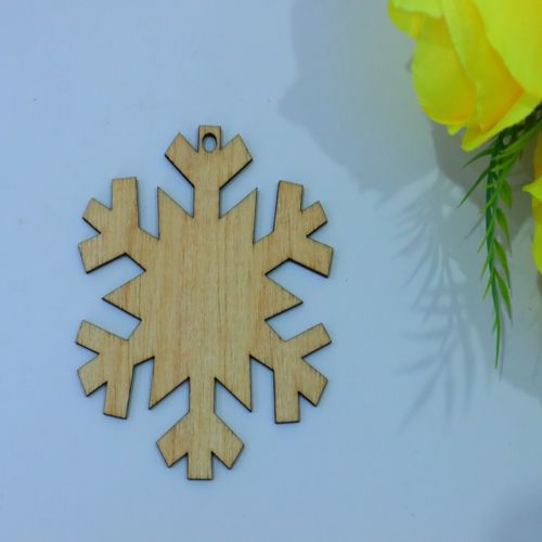 طرح کریسمس دانه برف چوبی کاردستی خالی تزئین برش لیزری - christmas snowflake wooden craft blank decoration laser cut ve - برای دستگاه CNC چوب و لیزر (سی ان سی)