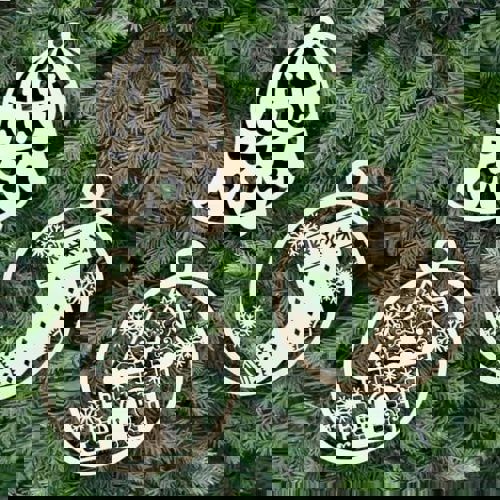 طرح جوراب کریسمس دکور برش لیزری - christmas sock decor laser cut ve - برای دستگاه CNC چوب و لیزر (سی ان سی)