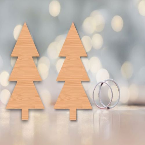 طرح برش درخت کریسمس تعطیلات ناتمام شکل چوبی برش لیزری - christmas tree cutout holiday unfinished wood shape laser cut ve - برای دستگاه CNC چوب و لیزر (سی ان سی)