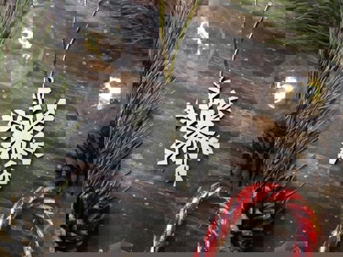 طرح تزیینات درخت کریسمس اسباب بازی های چوبی برش لیزری - christmas tree decorations wooden toys laser cut ve - برای دستگاه CNC چوب و لیزر (سی ان سی)