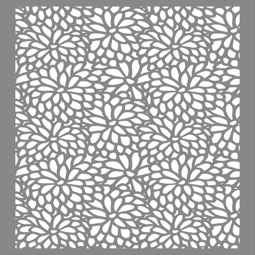 طرح الگوی گل - chrysanthemum flower shaped screen pattern for laser cut ve - برای دستگاه CNC چوب و لیزر (سی ان سی)