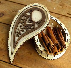 طرح جعبه دارچین برای برش لیزری cnc - cinnamon box for laser cut cnc ve - برای دستگاه CNC چوب و لیزر (سی ان سی)