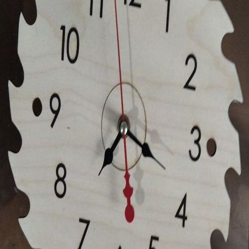 طرح اره گرد ساعت برای برش لیزری - circular saw watch for laser cut - برای دستگاه CNC چوب و لیزر (سی ان سی)