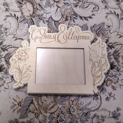 طرح قاب عکس طرح کلاسیک - classic design photo frame ve - برای دستگاه CNC چوب و لیزر (سی ان سی)