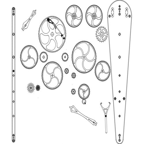 طرح ساعت بعدی پازل - clock 2003 3d puzzle - برای دستگاه CNC چوب و لیزر (سی ان سی)