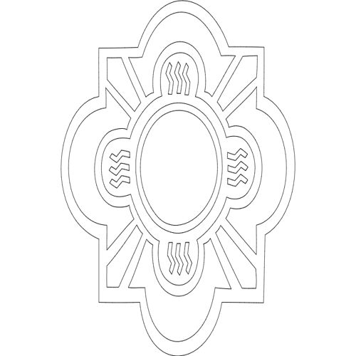 طرح ساعت صفحه - clock face 8 - برای دستگاه CNC چوب و لیزر (سی ان سی)