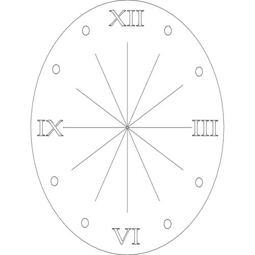 طرح ساعت رام شماره - clock rom num - برای دستگاه CNC چوب و لیزر (سی ان سی)