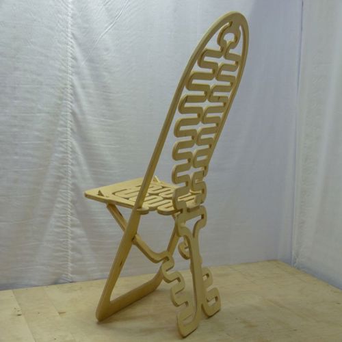 طرح صندلی تاشو برش cnc - cnc cut folding chair ve - برای دستگاه CNC چوب و لیزر (سی ان سی)