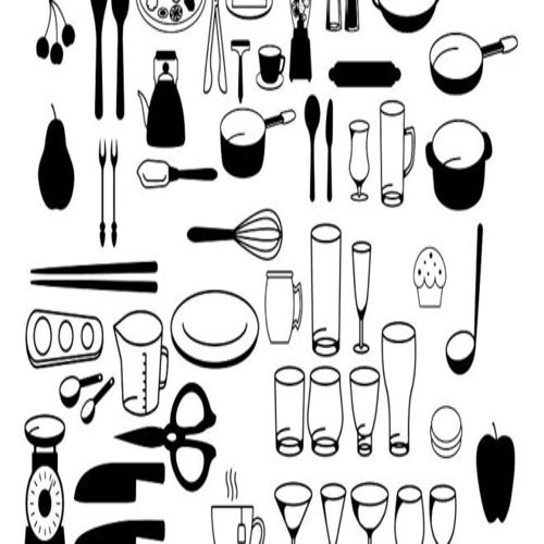 طرح بسته حکاکی cnc فایل دو بعدی آشپزخانه برای برش لیزر - cnc engraving pack 2d files cook kitchen for laser cut ve - برای دستگاه CNC چوب و لیزر (سی ان سی)