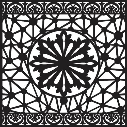 طرح وکتور آماده برش طراحی الگوی جالی CNC برای دانلود - برای دستگاه CNC چوب و لیزر ( سی ان سی )