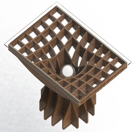 طرح cnc-laser-cut-coffee-table