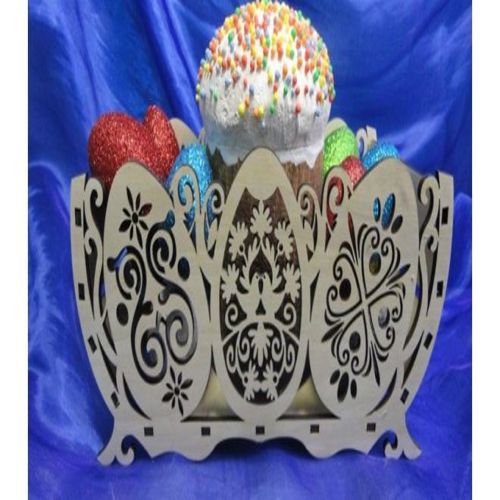 طرح سبد عید پاک برش لیزری cnc - cnc laser cut easter basket - برای دستگاه CNC چوب و لیزر (سی ان سی)