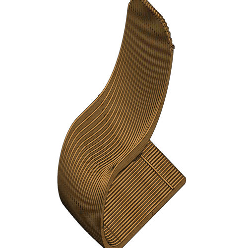 طرح طراحی صندلی پارامتریک با برش لیزری cnc - cnc laser cut parametric chair design - برای دستگاه CNC چوب و لیزر (سی ان سی)