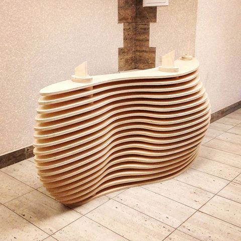 طرح میز پذیرش پارامتریک با برش لیزری cnc - cnc laser cut parametric recepion table - برای دستگاه CNC چوب و لیزر (سی ان سی)