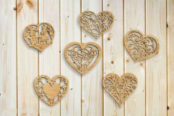 طرح برش لیزری cnc به شکل قلب تزئینی الگوی پلاسما - cnc laser cut the heart shaped decorative pattern plasma ve - برای دستگاه CNC چوب و لیزر (سی ان سی)