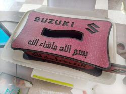 طرح جعبه دستمال کاغذی برش لیزری cnc سوزوکی پوشش - cnc laser cut tissue box suzuki ve - برای دستگاه CNC چوب و لیزر (سی ان سی)