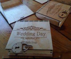طرح جعبه عروسی برش لیزری cnc با قفل قفل - cnc laser cut wedding box with lock ve - برای دستگاه CNC چوب و لیزر (سی ان سی)