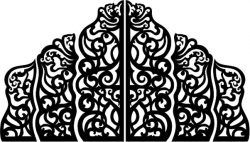 طرح پارتیشن عروسی برش لیزری cnc - cnc laser cut wedding screen partition ve - برای دستگاه CNC چوب و لیزر (سی ان سی)