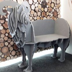 طرح قفسه کتاب چوبی برش لیزری cnc - cnc laser cut wooden bookshelf ve - برای دستگاه CNC چوب و لیزر (سی ان سی)