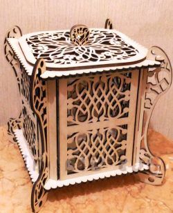 طرح تابوت چوبی برش لیزری cnc - cnc laser cut wooden casket ve - برای دستگاه CNC چوب و لیزر (سی ان سی)