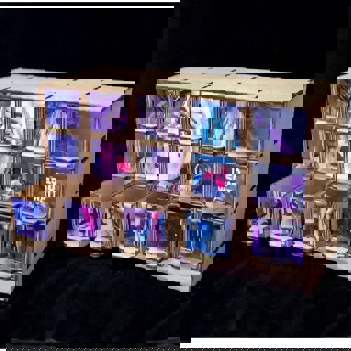 طرح جعبه‌های نگهداری قفسه چوبی برش لیزری cnc - cnc laser cut wooden rack storage boxes - برای دستگاه CNC چوب و لیزر (سی ان سی)