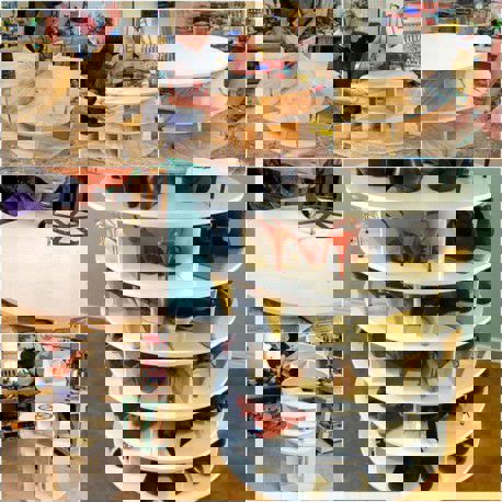 طرح قفسه‌های سازماندهی کفش چوبی با برش لیزری cnc - cnc laser cut wooden shoes organizer shelves - برای دستگاه CNC چوب و لیزر (سی ان سی)