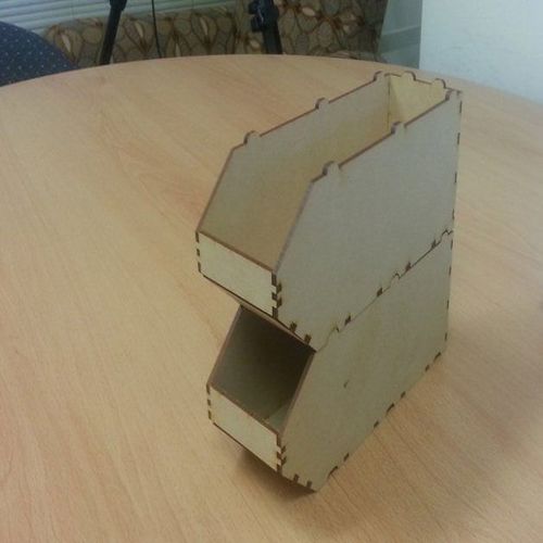 طرح جعبه‌های چوبی برش لیزری cnc که می‌توان روی هم چید () - cnc laser cut wooden stackable boxes - برای دستگاه CNC چوب و لیزر (سی ان سی)