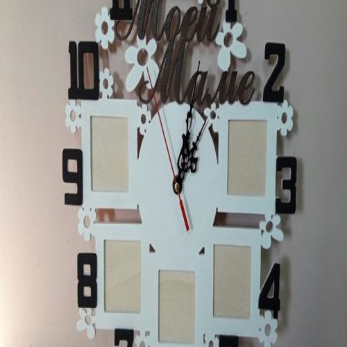 طرح ساعت روز مادر cnc - cnc mothers day watch clock - برای دستگاه CNC چوب و لیزر (سی ان سی)