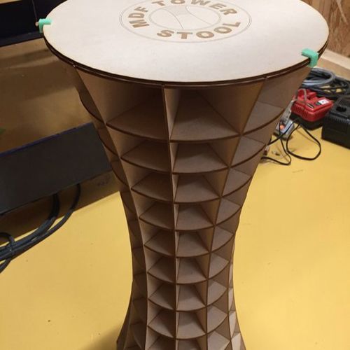 طرح برش لیزر cnc پلاسما مدفوع - cnc plasma laser cut stool ve - برای دستگاه CNC چوب و لیزر (سی ان سی)