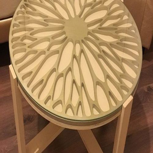 طرح میز cnc دکور الگوی گرد - cnc table decor pattern round - برای دستگاه CNC چوب و لیزر (سی ان سی)