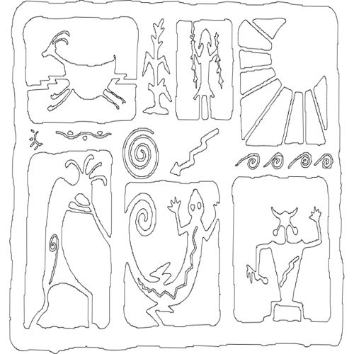 طرح کلاژ - collage - برای دستگاه CNC چوب و لیزر (سی ان سی)