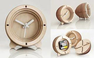 طرح مجموعه ساعت رومیزی چوبی چوب - collection of table clock wooden - برای دستگاه CNC چوب و لیزر (سی ان سی)