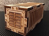 طرح قالب طراحی برش لیزری برای بازی جنگی - container for wargaming laser cut design template - برای دستگاه CNC چوب و لیزر (سی ان سی)