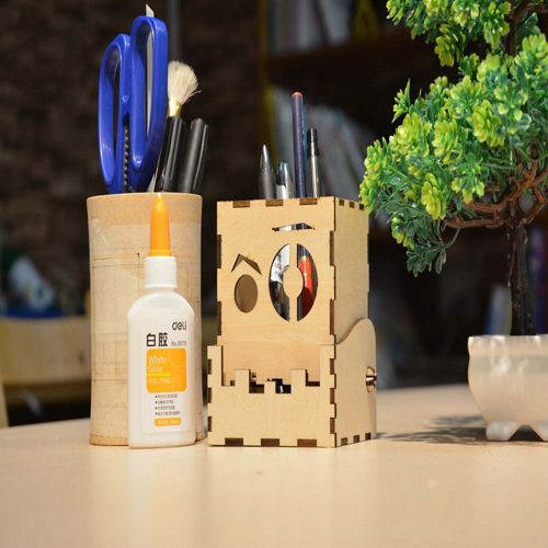 طرح جا قلمی خنک برای میز لیزر - cool pen holder for desk laser cut - برای دستگاه CNC چوب و لیزر (سی ان سی)