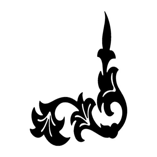 طرح گوشه دکور - corner decor 26 - برای دستگاه CNC چوب و لیزر (سی ان سی)