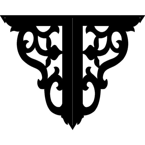 طرح براکت گوشه قفسه - corner shelf bracket 10 - برای دستگاه CNC چوب و لیزر (سی ان سی)