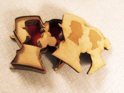 طرح جعبه زوج عشق برای برش لیزر cnc - couple box love for laser cut cnc ve - برای دستگاه CNC چوب و لیزر (سی ان سی)